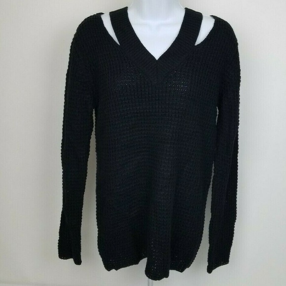 Hooked Up by IOT Sweater Juniors XS & Small Black - Picture 1 of 7